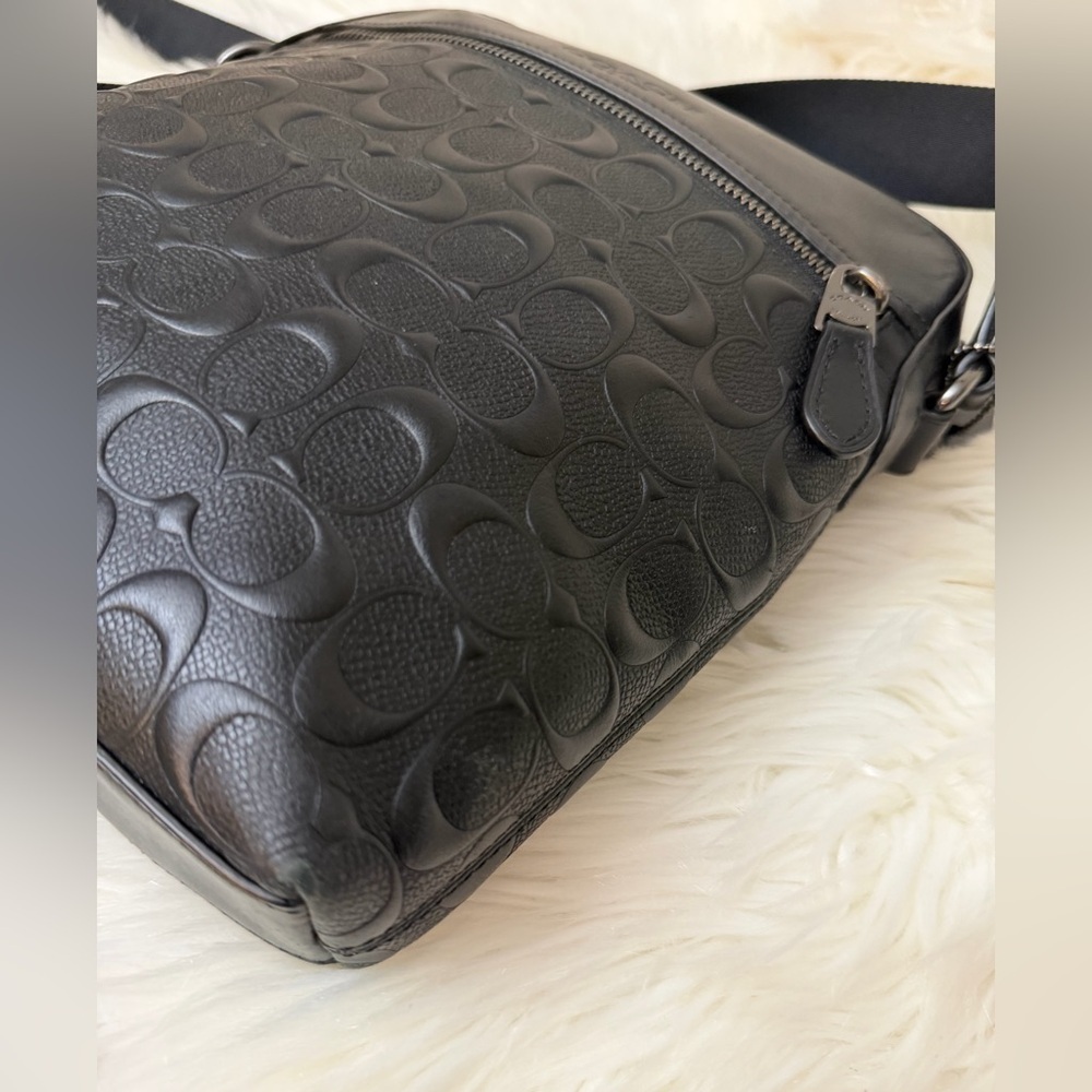 Coach Houston Flight Bag In Signature Leather. - Picture 7 of 11